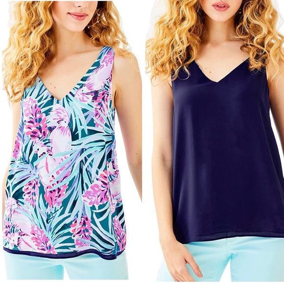 Lilly Pulitzer Tops - NWT Lilly Pulitzer Reversible Florin Tank